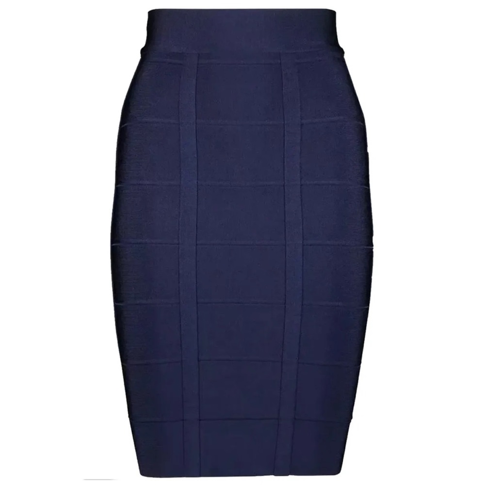 Genuine Herve Leger Bandage Skirt Navy, Size XS RRP $ 690. Very rare to find.